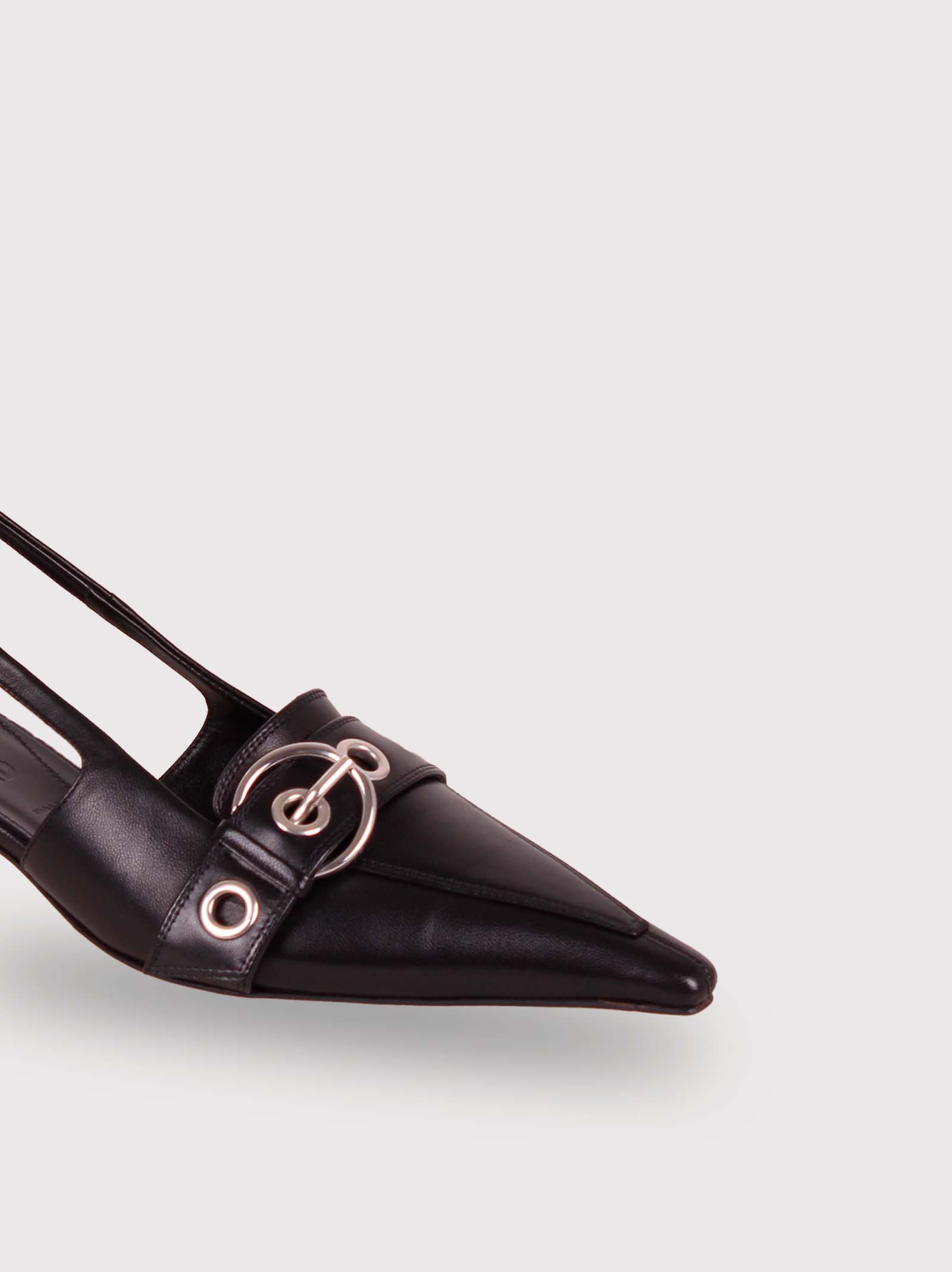 Aeyde Davina Eyelet Slingback Pumps In Multi