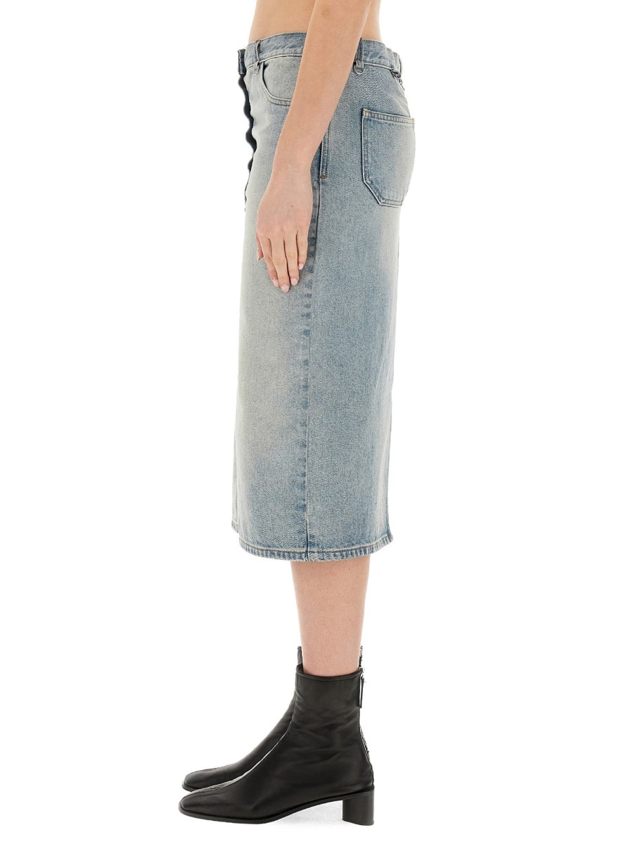 COURRÈGES COURRÈGES MULTIFLEX DENIM SKIRT