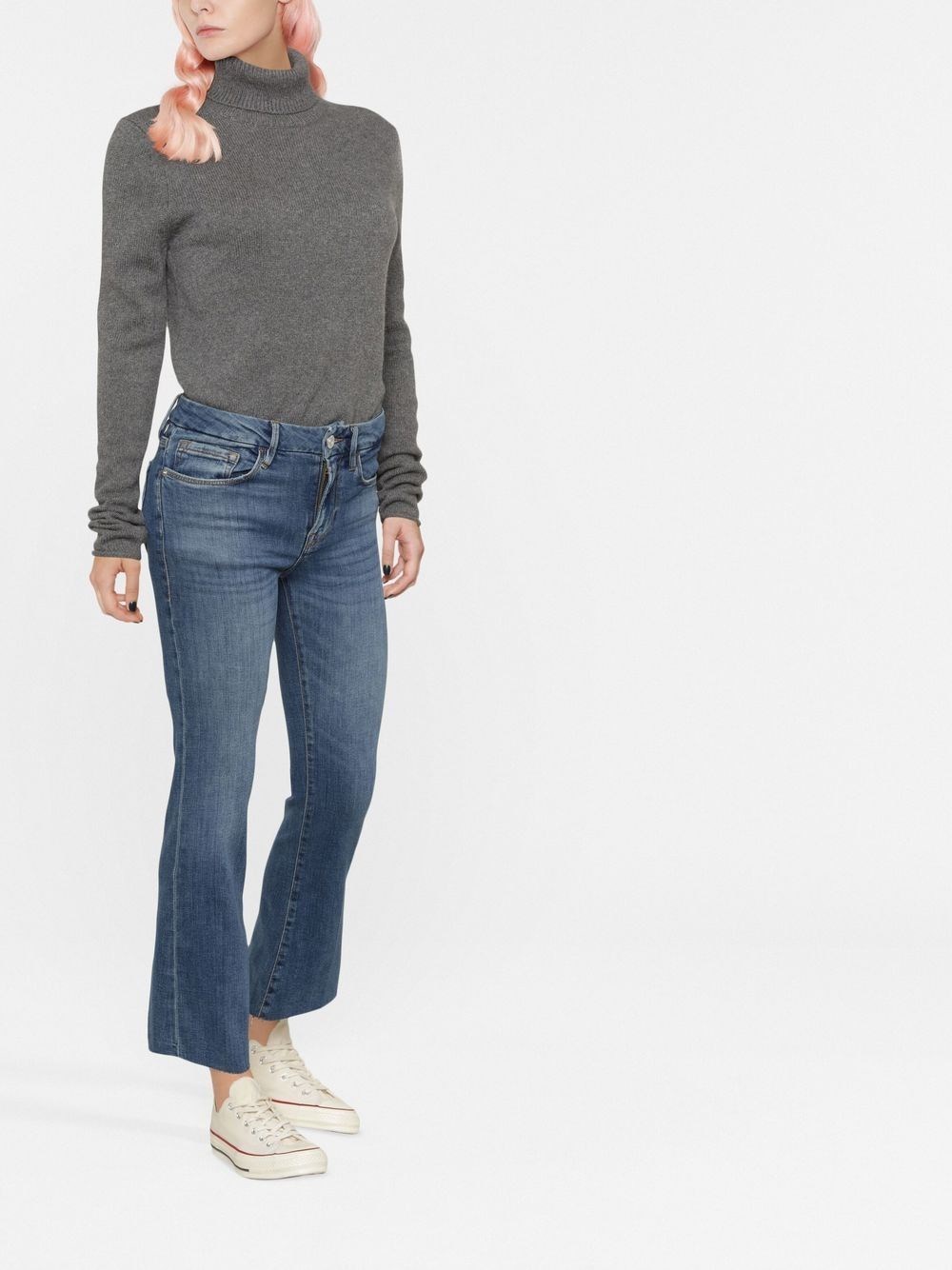 FRAME FRAME LE CROP FLARED JEANS 