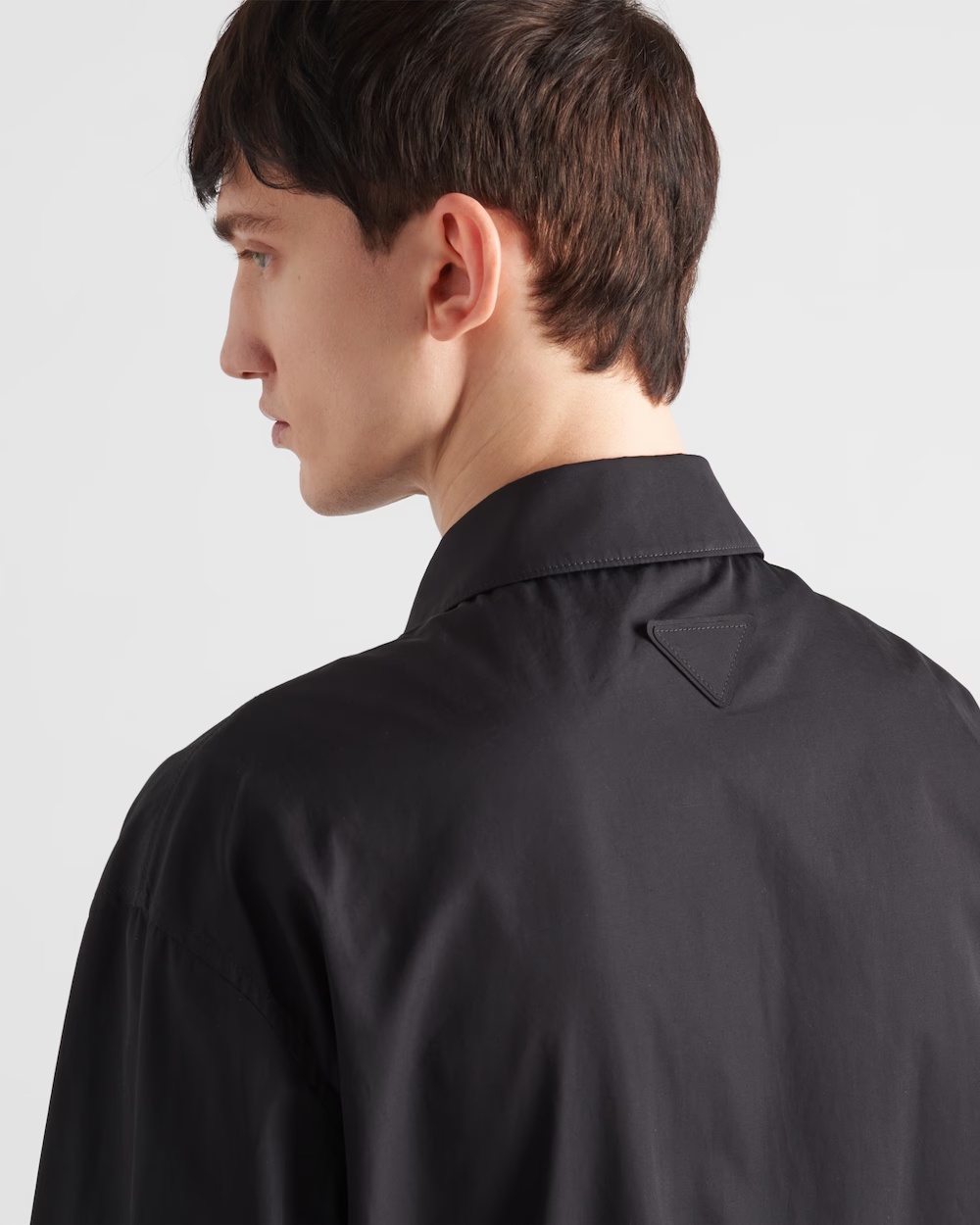 Prada Wool Blouson Jacket In Black