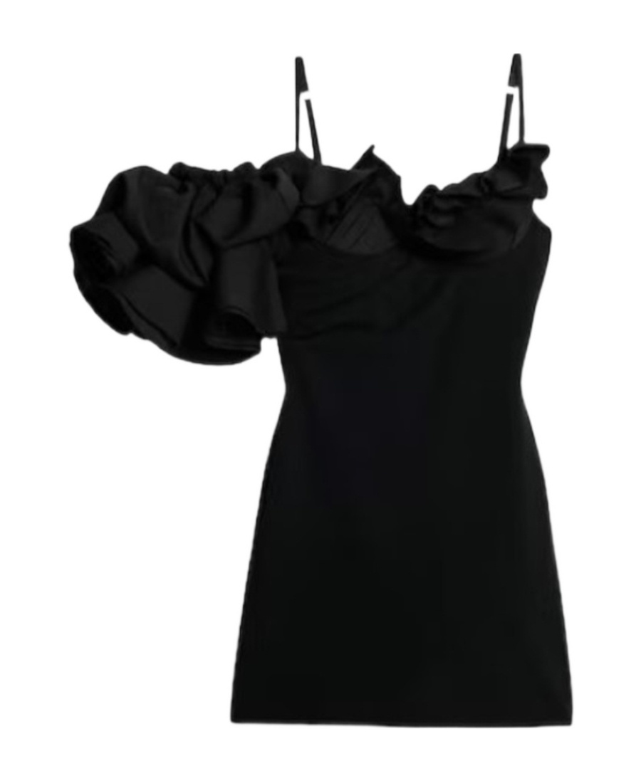 Shop Jacquemus La Robe Duna Minidress In Black