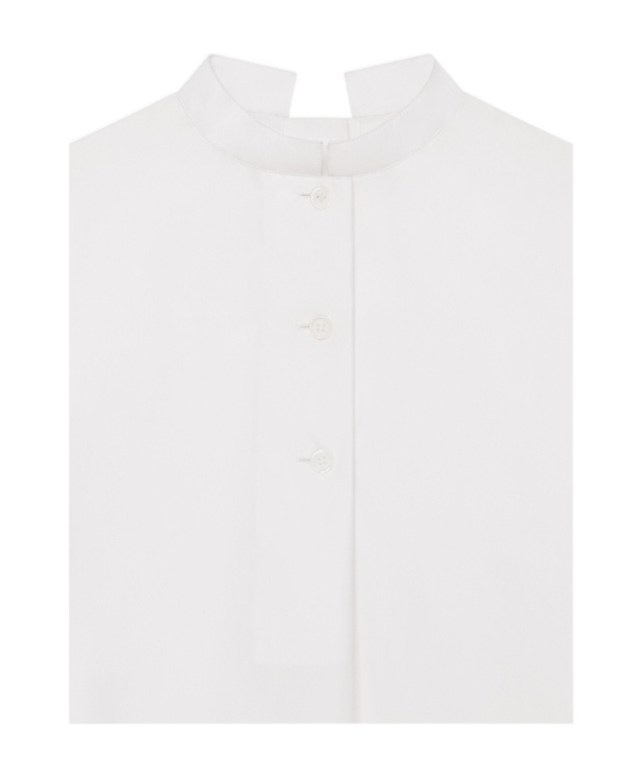 Givenchy Stand-up Collar Shirt Minidress In White