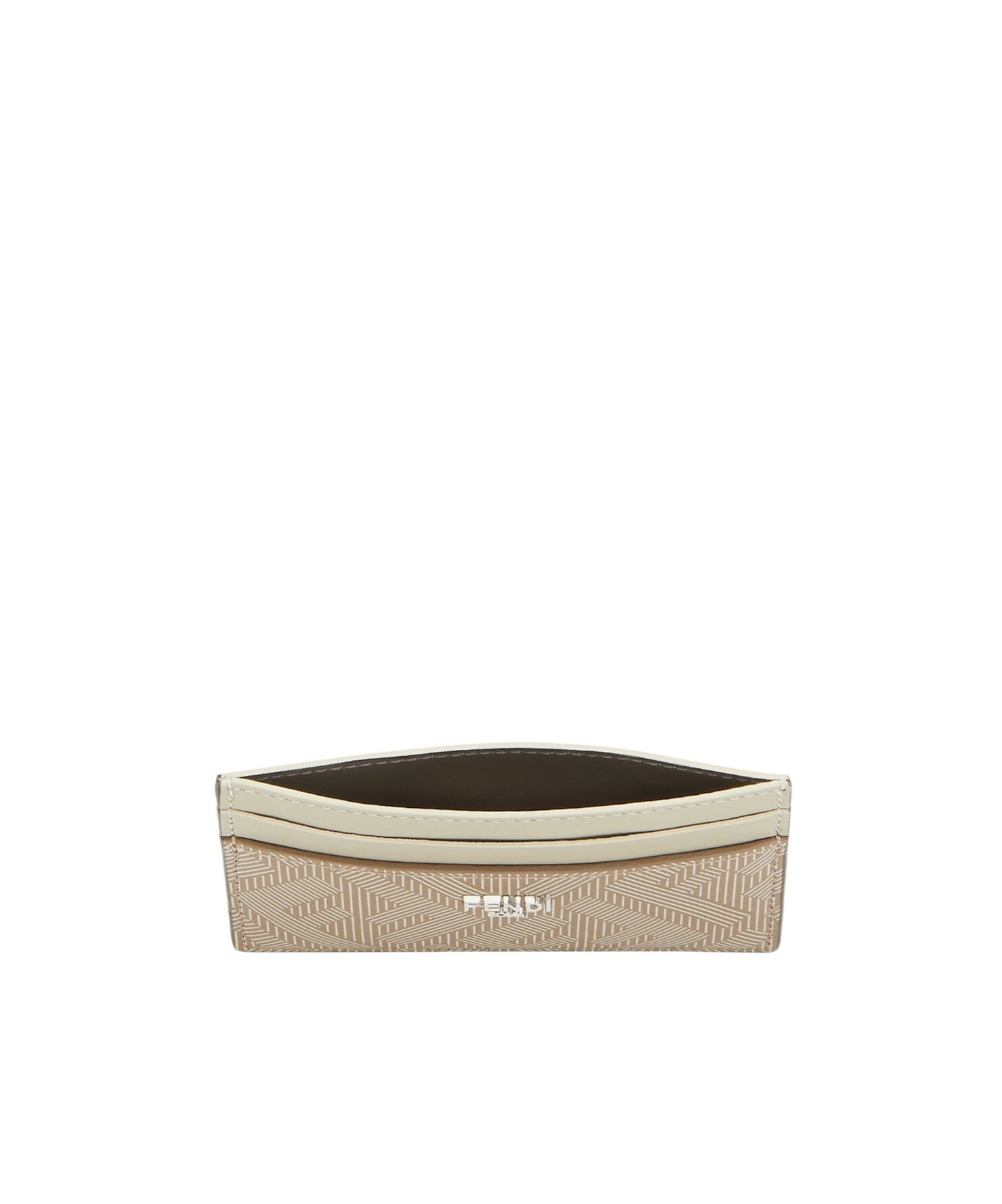 Fendi Shadow Card Holder In Nude