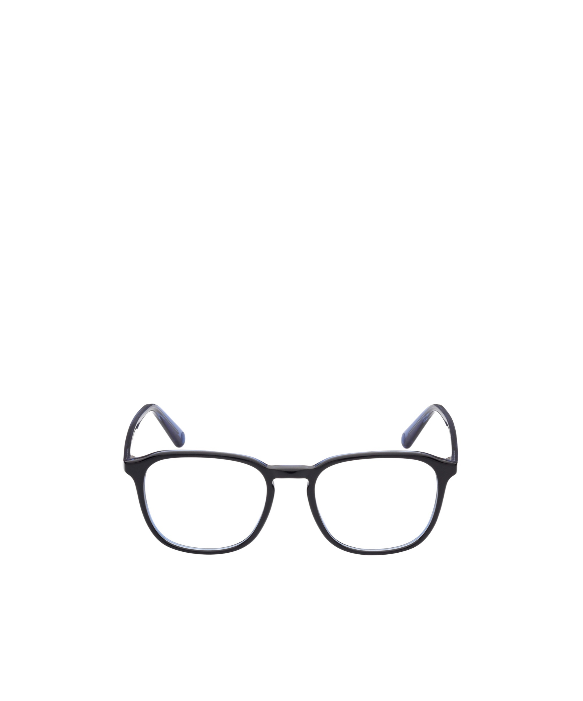 Moncler Logo-print Square-frame Glasses In Black