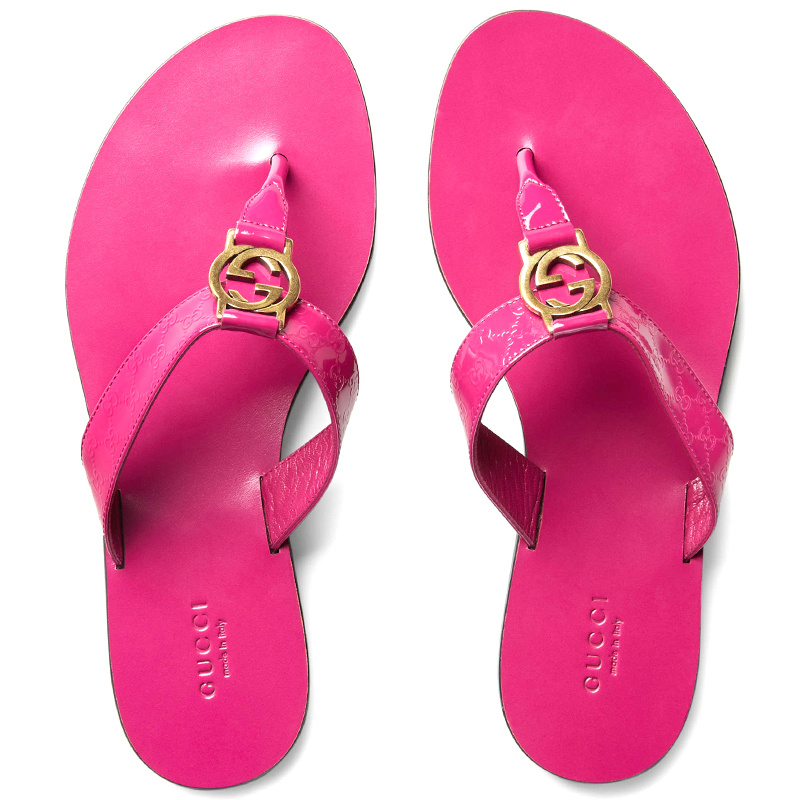 Gucci Double G Embossing Cool Drag In Pink