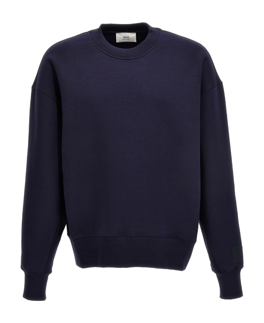 Ami Alexandre Mattiussi Ami Paris Crewneck Long-sleeved Sweatshirt In Blue