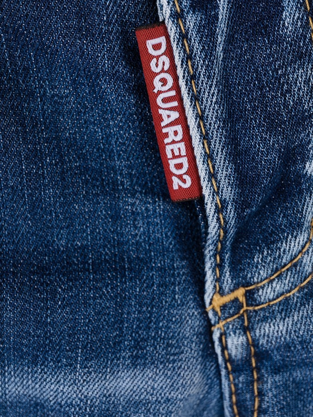 Shop Dsquared2 Stonewashed Skinny Jeans In Blue
