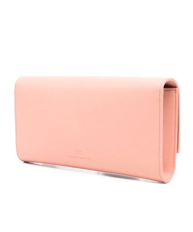 Shop Elisabetta Franchi Logo-plaque Crossbody Bag In Pink