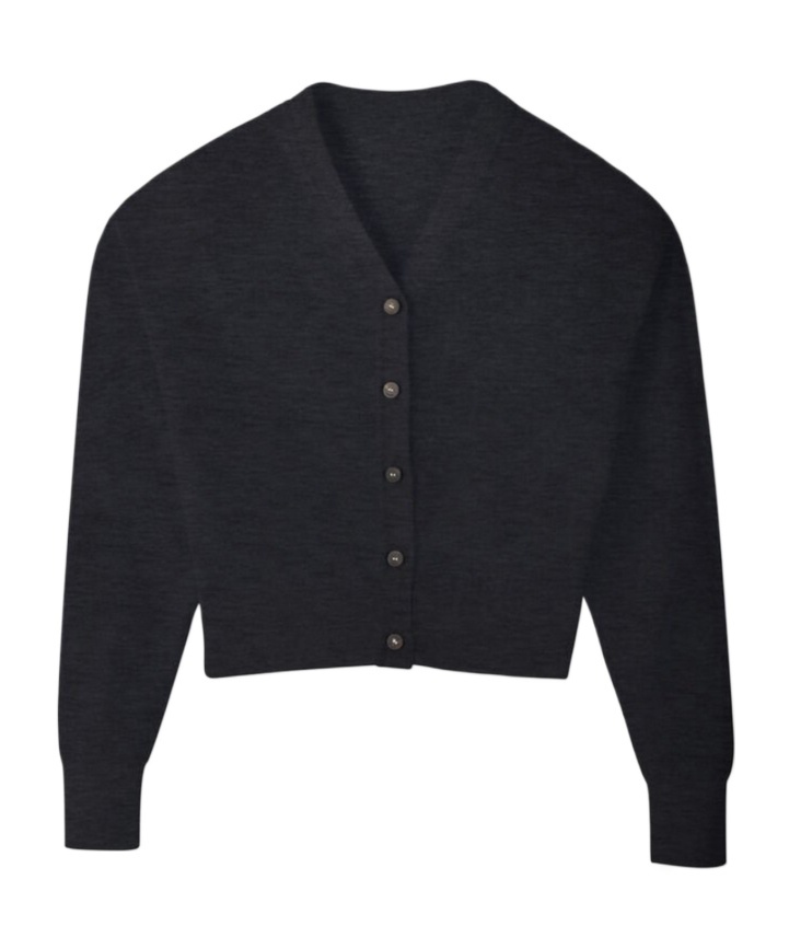 Jacquemus Embroidered Knitted Cardigan In Black