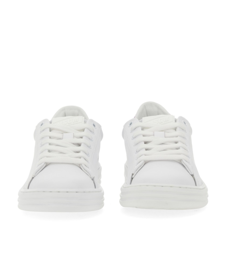Msgm Iconic Cupsole Sneaker In White