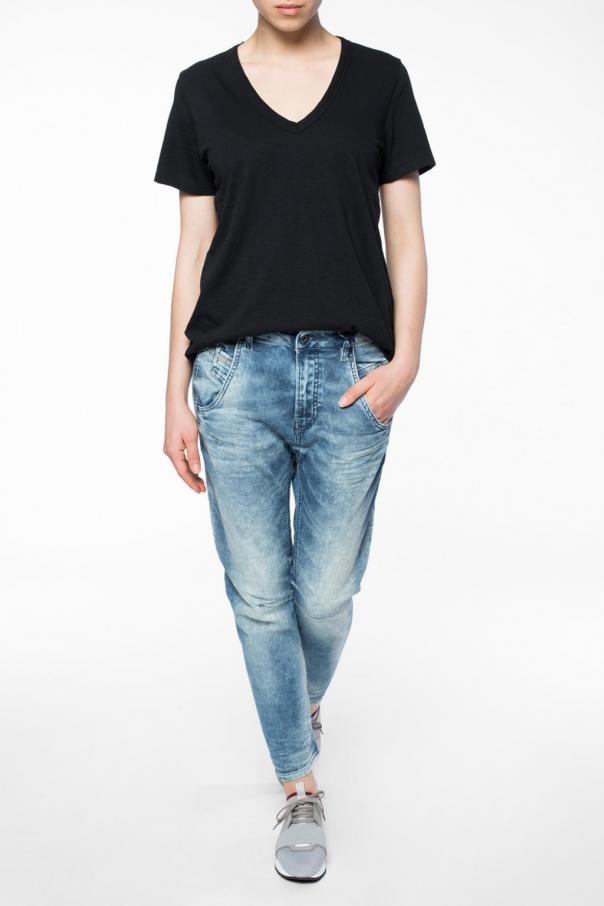 Rag & Bone V-collar T-shirt In Black