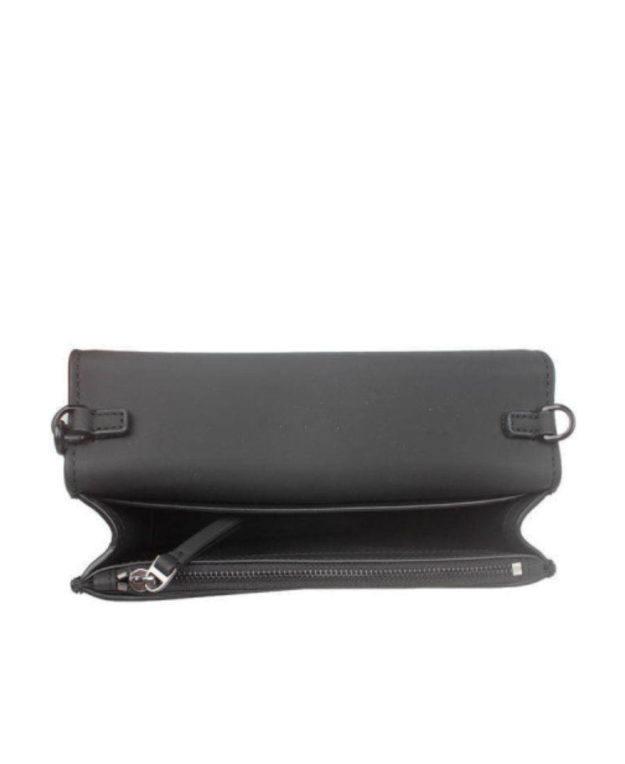 Tory Burch Logo Chain Shoulder Bag In Black