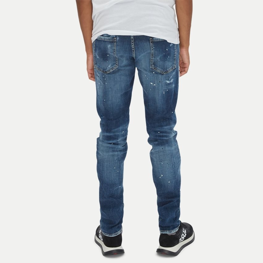Dsquared2 Ripped Slim-fit Jeans In Blue