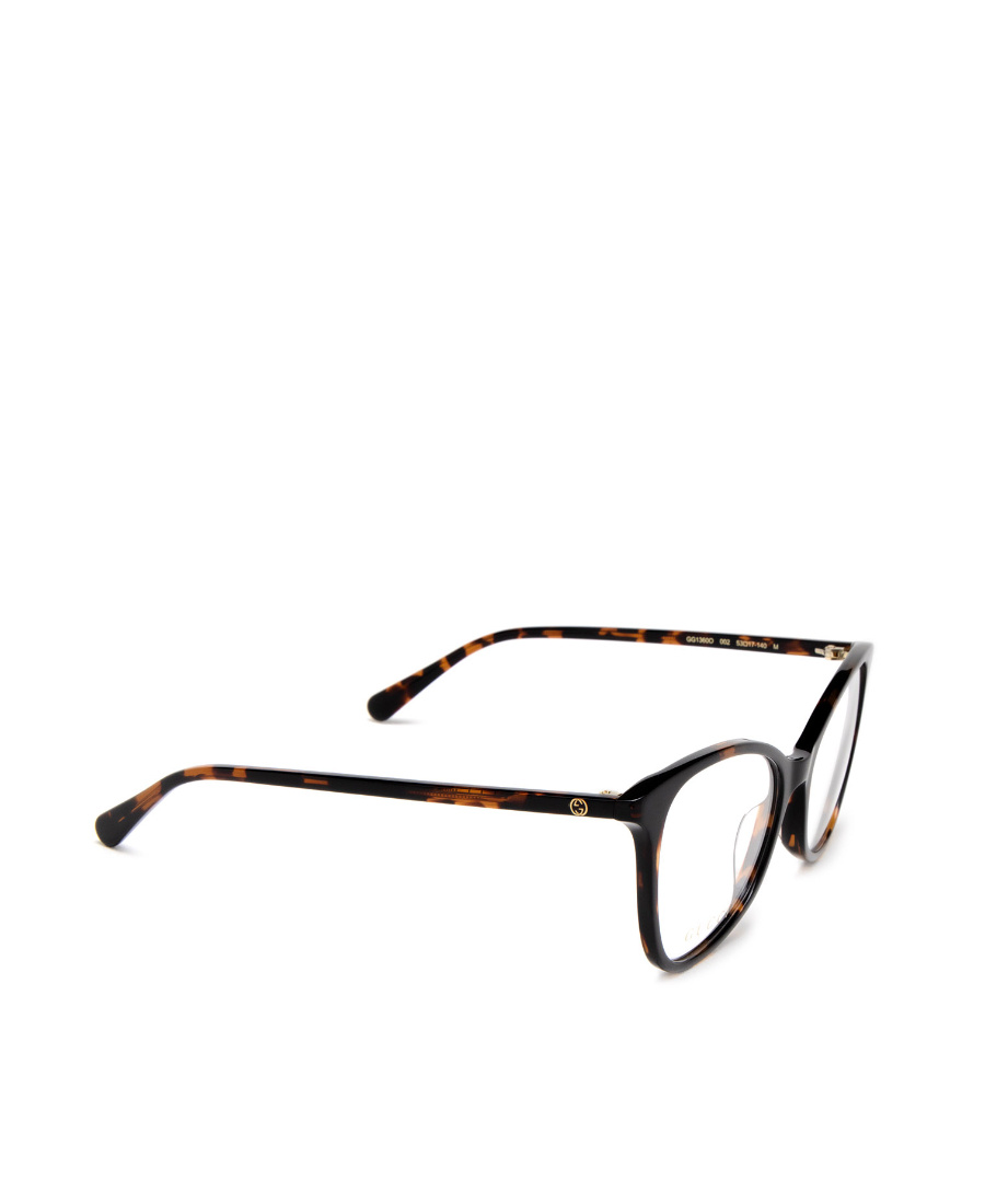 Gucci Tortoiseshell-effect Gg Glasses In Black