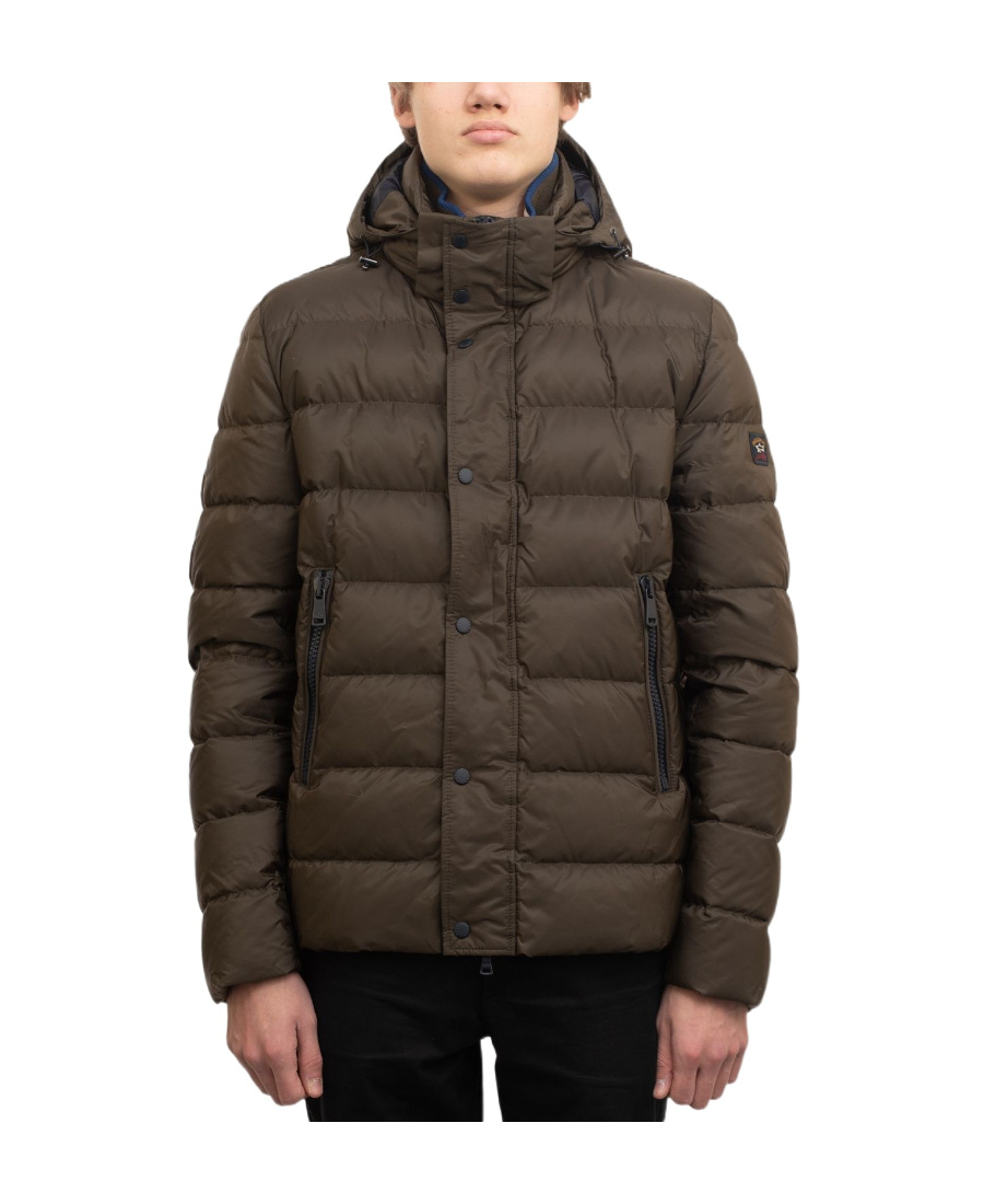 Paul & Shark Long-sleeved Quilted Down Jacket In Black