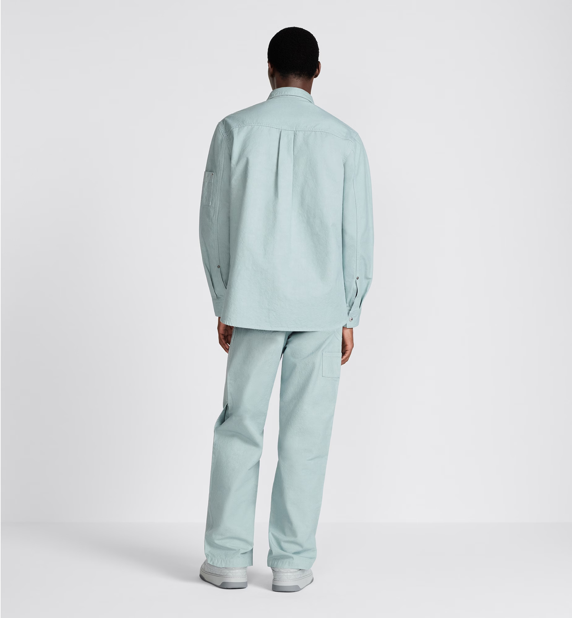 Dior Belt Ring Overalls Jeans In Blue
