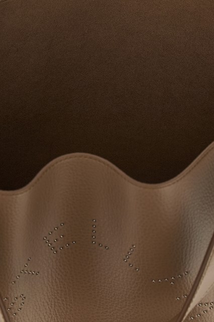 Stella Mccartney Logo-embellished Tote Bag In Brown
