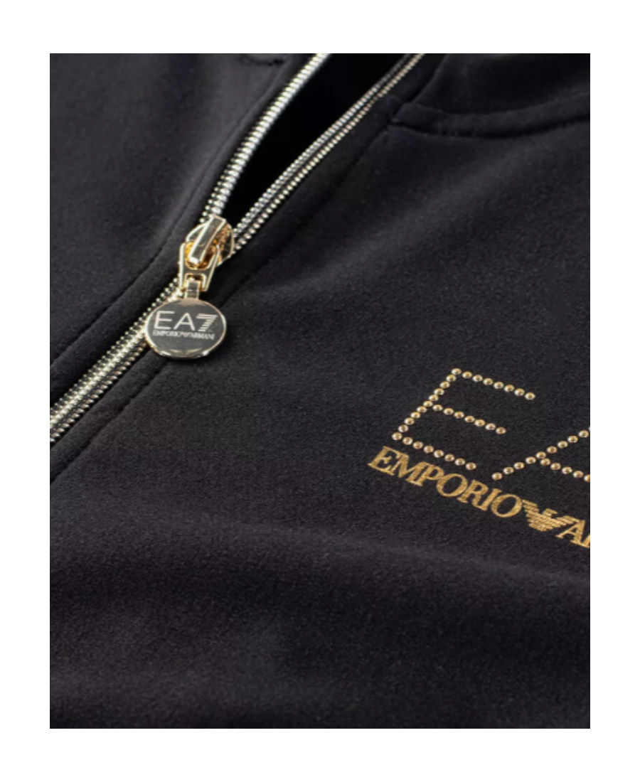 EA7 STUDDED-LOGO TRACK JACKET