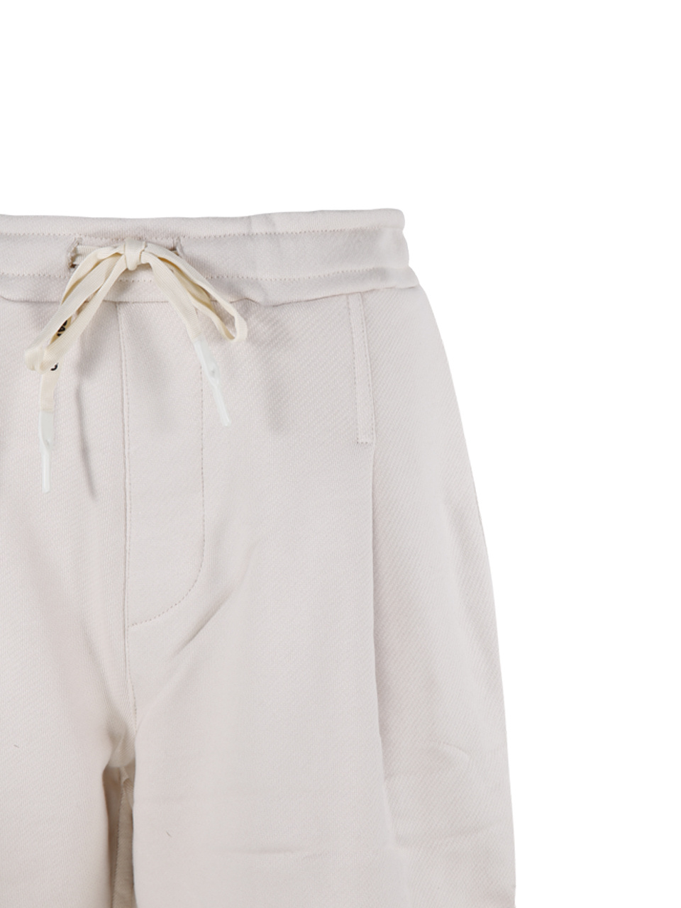 A Paper Kid Logo Sports Shorts In White