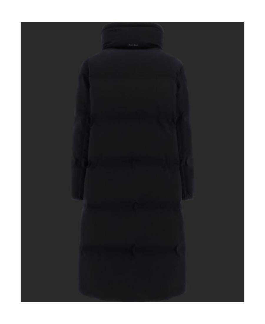 Herno Padded Zip-up Trench Coat In Black