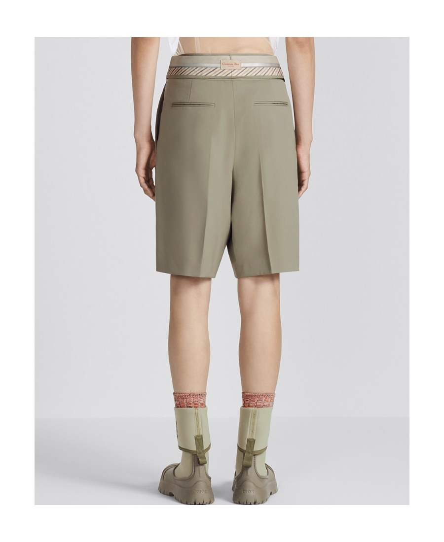 Dior Logo Shorts In Nude