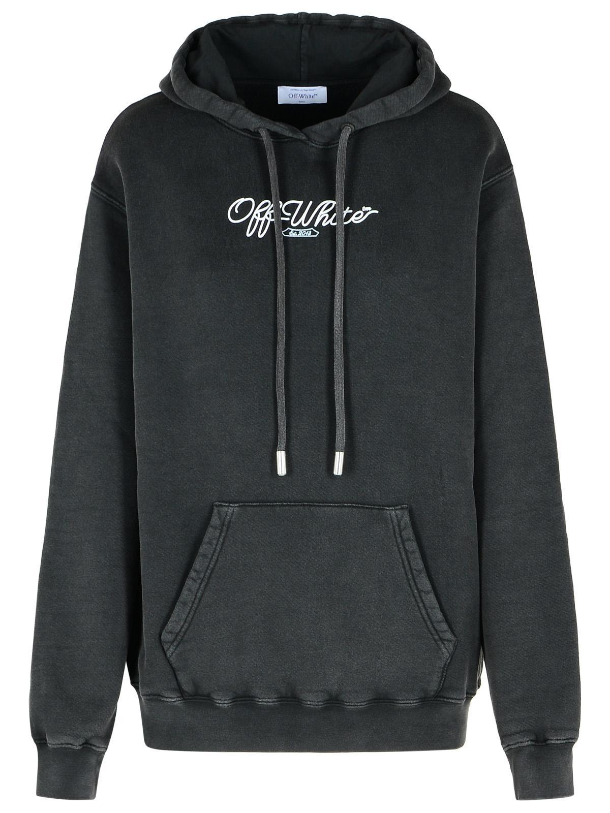 Off-white Long-sleeved Sweater In Black