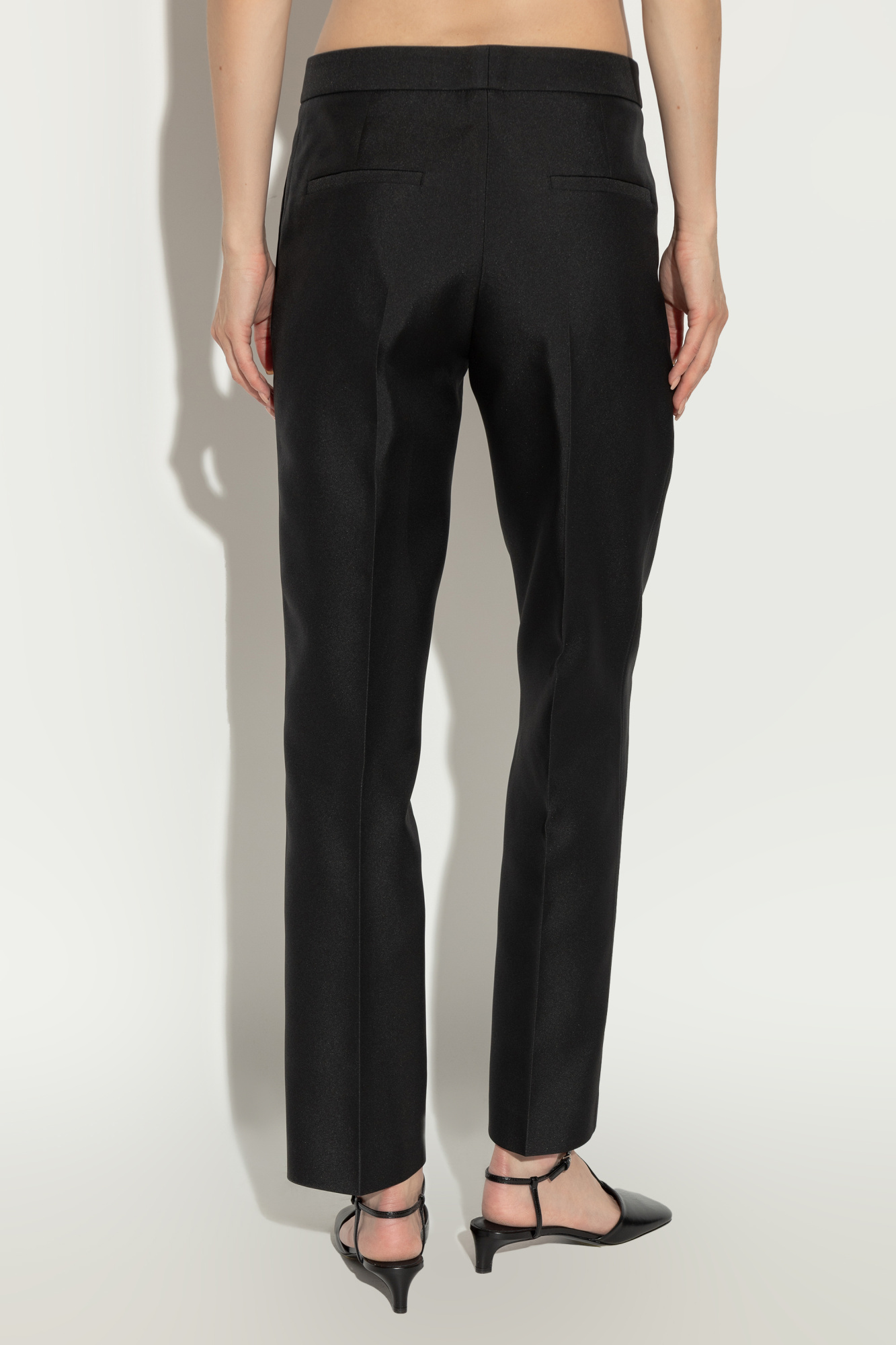 Jil Sander Elasticated Straight-leg Trousers In Black