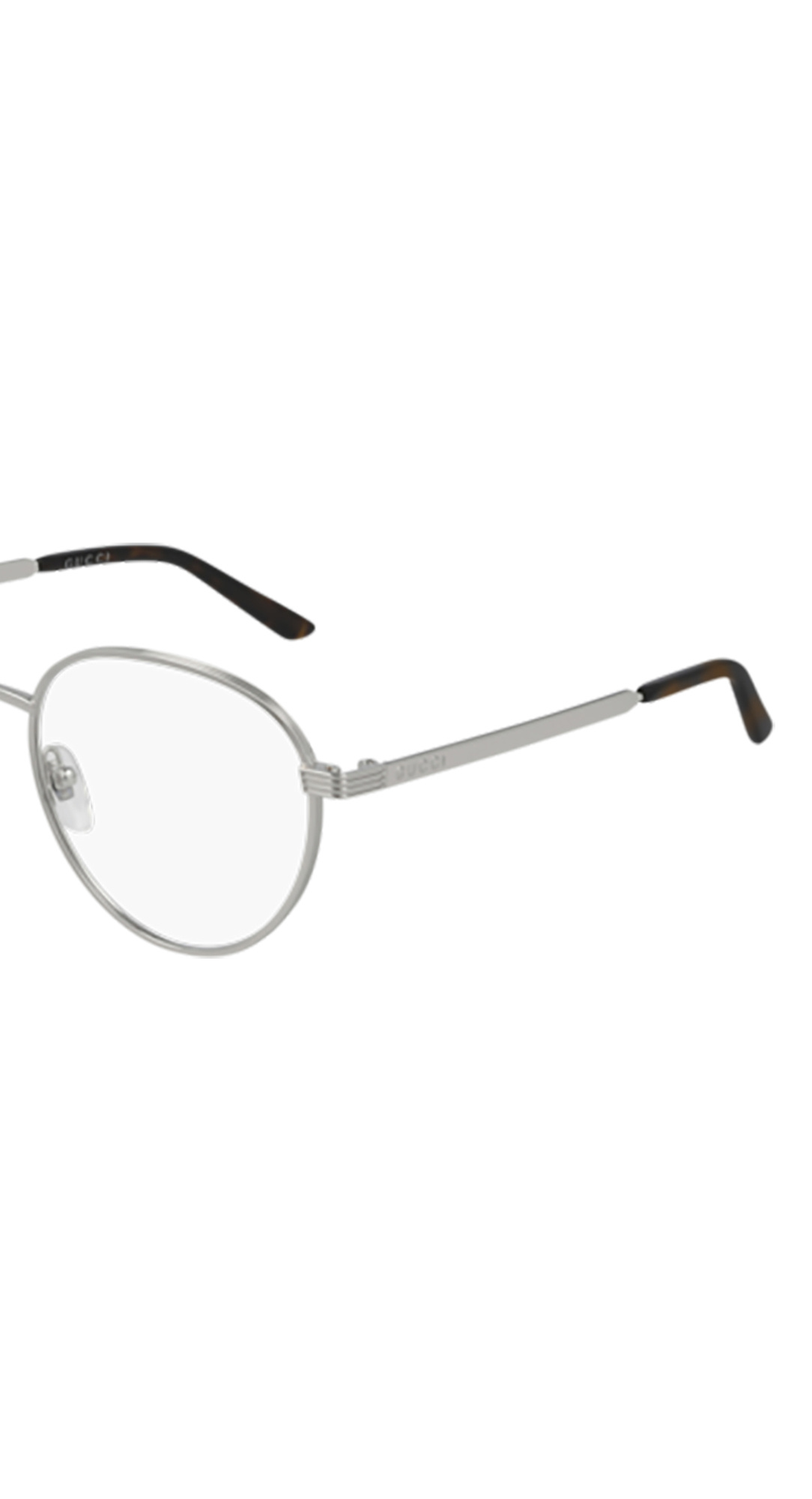 Gucci Round-frame Glasses In Metallic