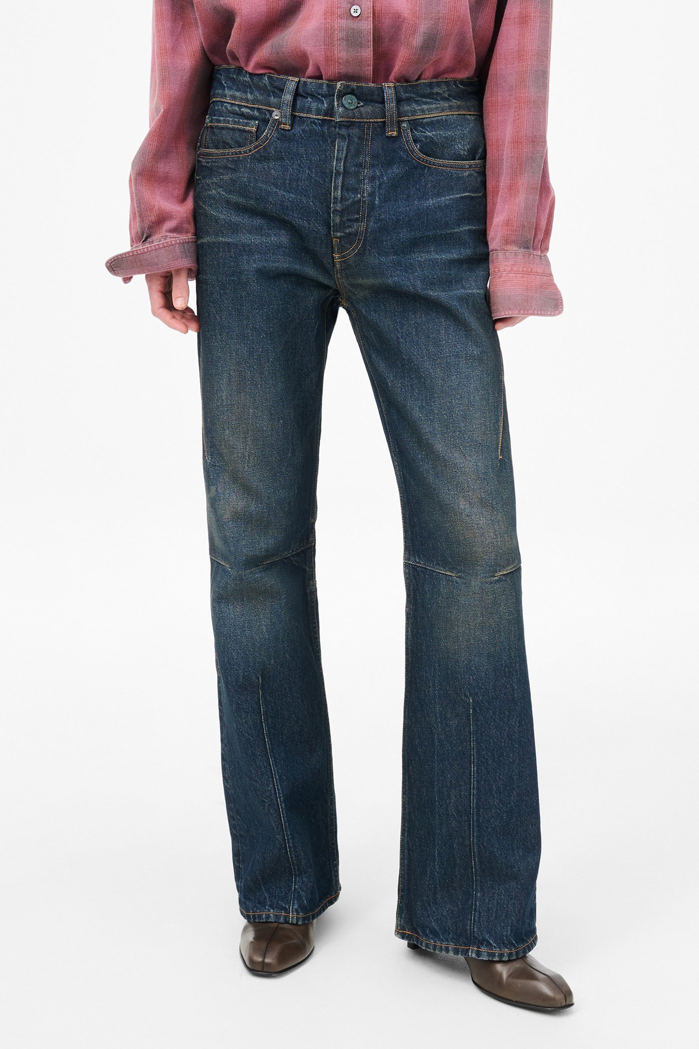 Our Legacy Belt Loop Denim Trousers In Blue