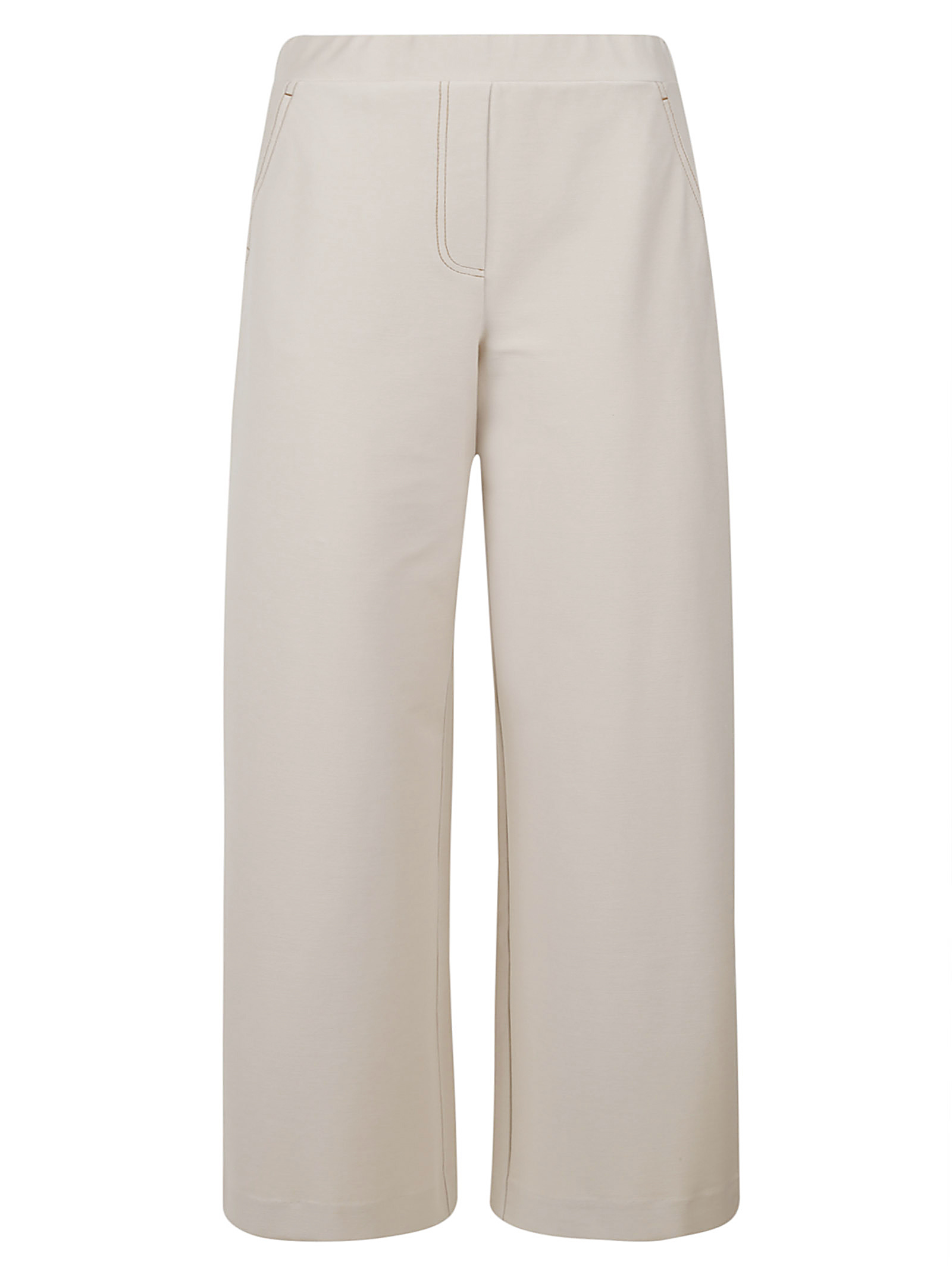 Max Mara Elastic Waist Casual Pants In Nude