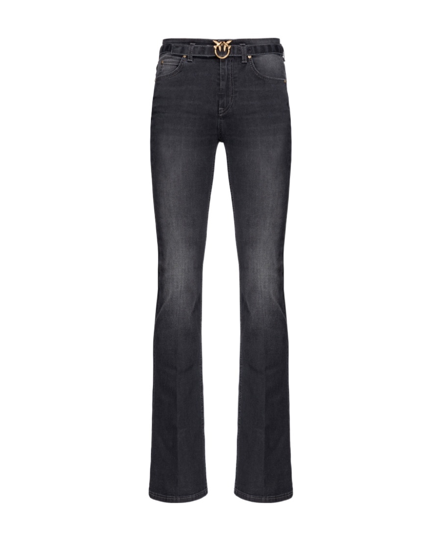Pinko Flora Belted Flared Jeans