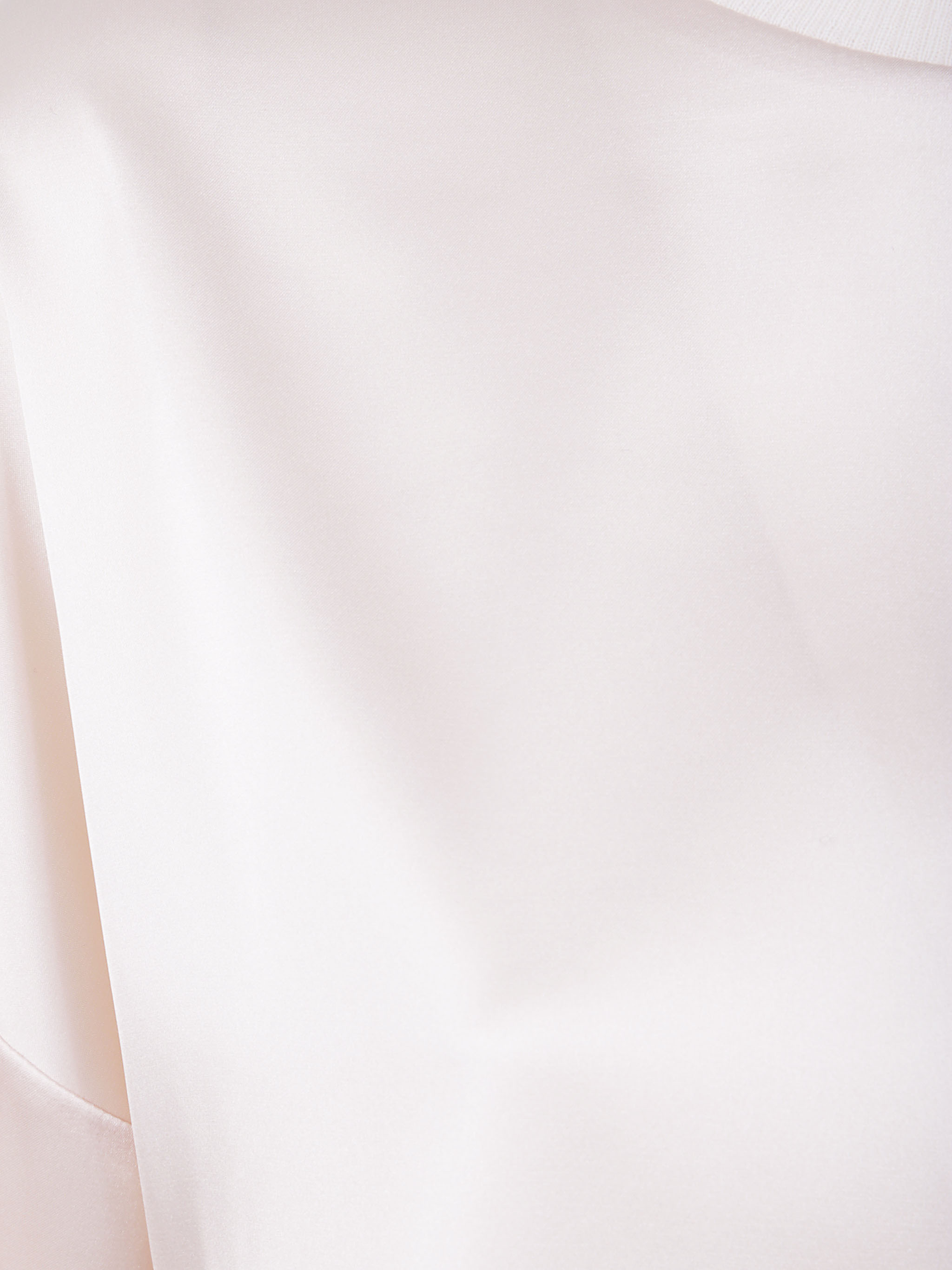 D Exterior D.exterior Satin Tunic Merinos Blouse In White
