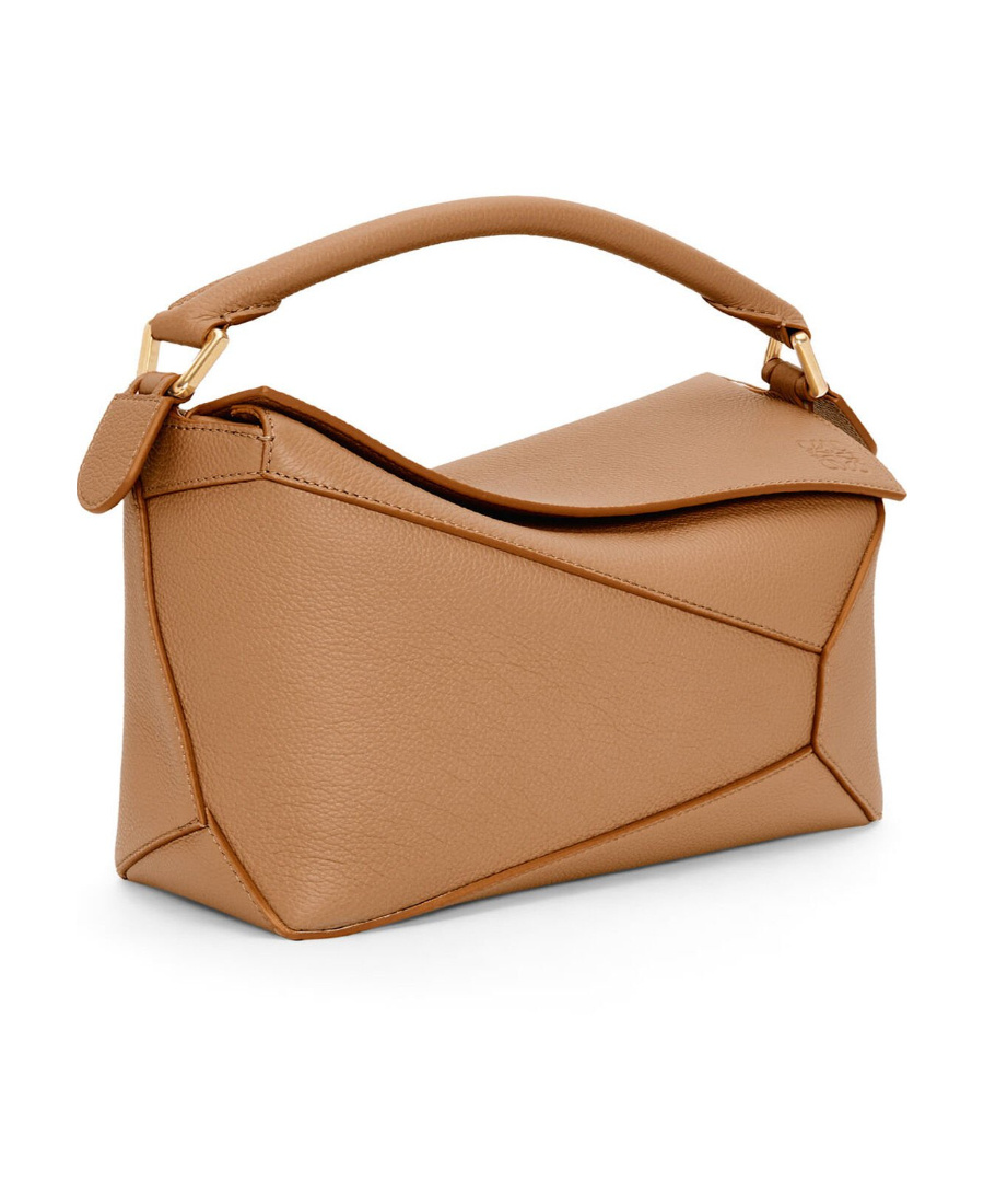 Loewe Womens Toffee Puzzle Small Leather Shoulder Bag In Brown