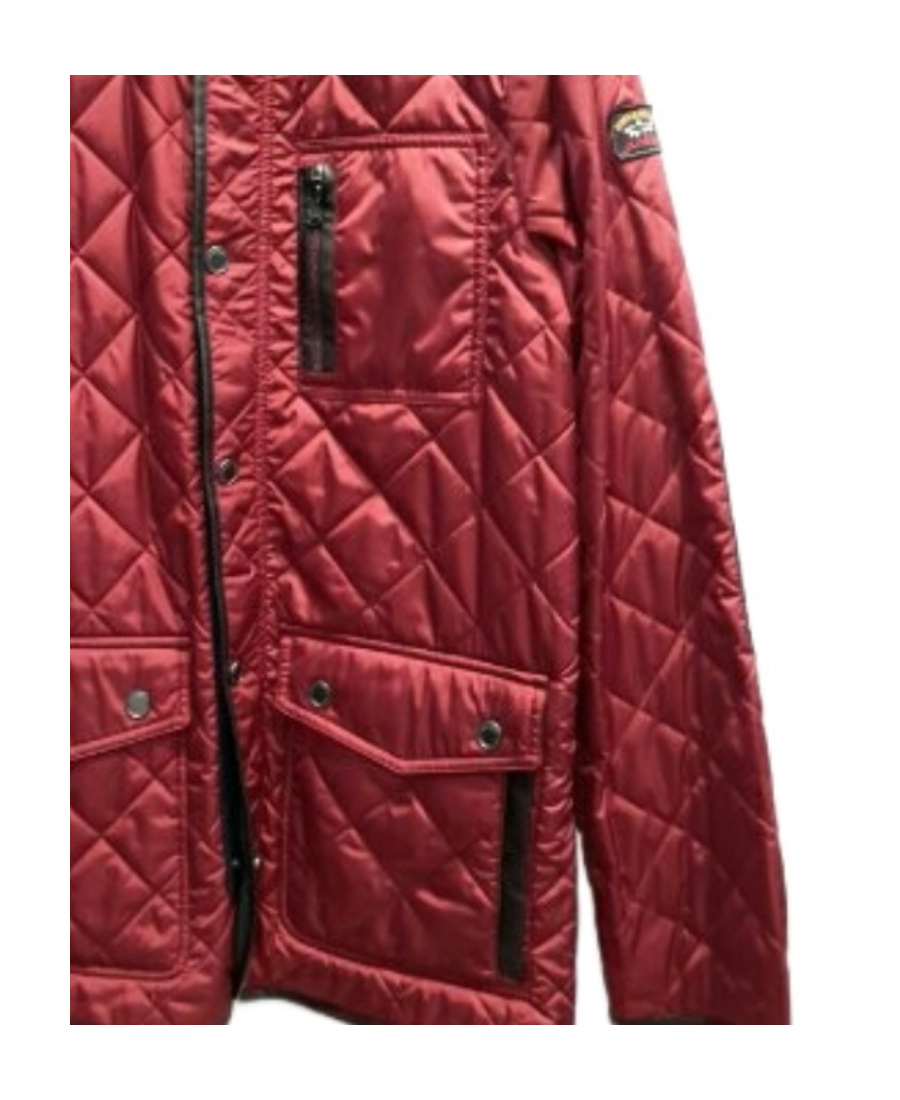 Paul & Shark High-necked Quilted Casual Jacket In Red