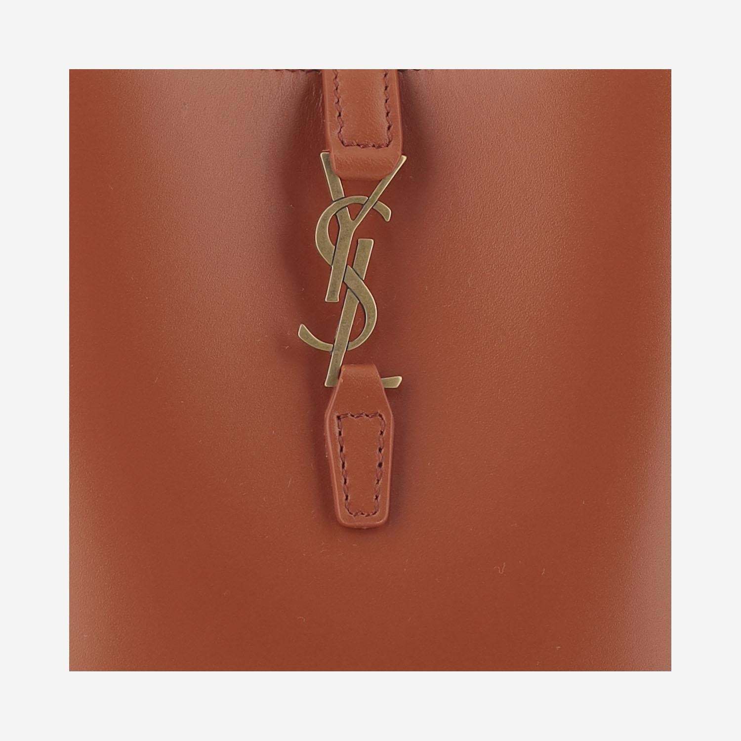 Saint Laurent Le 37 Mini Shoulder Bag In Brown