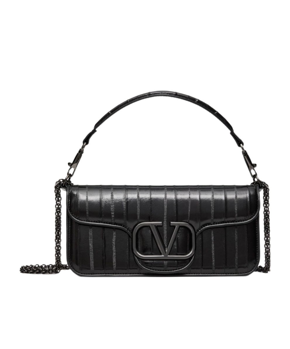 Valentino Loc1 Shoulder Bag In Black