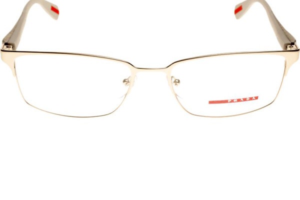 Prada Logo Flat Mirror In White
