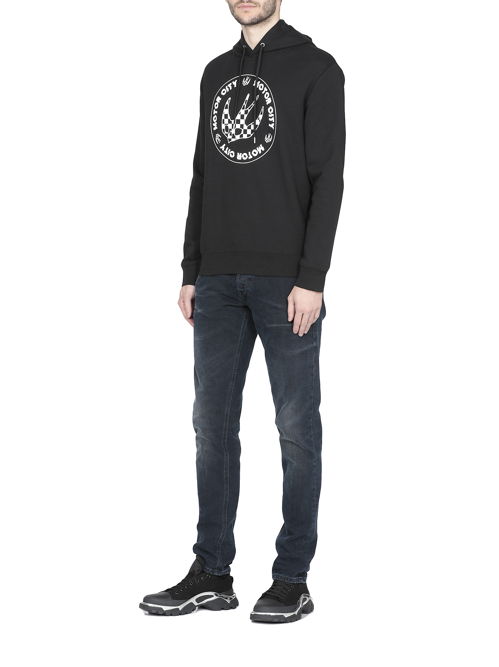 Mcq By Alexander Mcqueen Checkerboard Printed Sweater In Black
