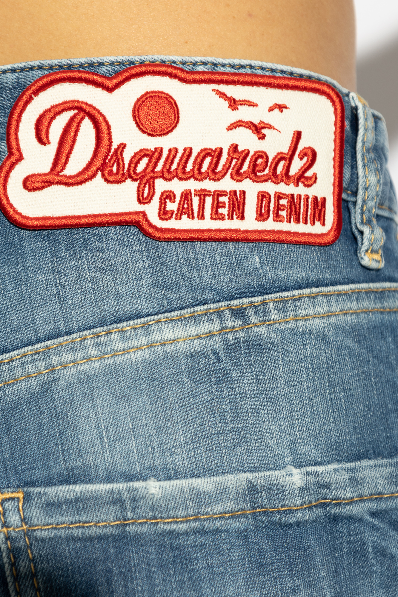 Shop Dsquared2 Distressed Washed Jeans In Blue