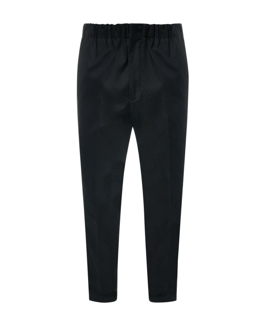 Jil Sander Straight-leg Pressed Crease Pants In Black