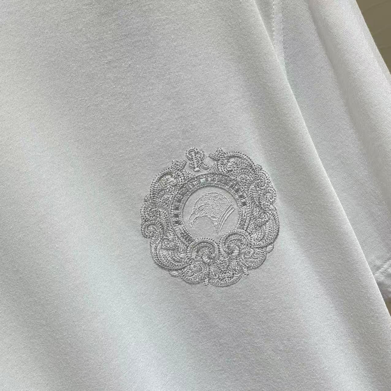 Stefano Ricci Crew Neck T-shirt In White