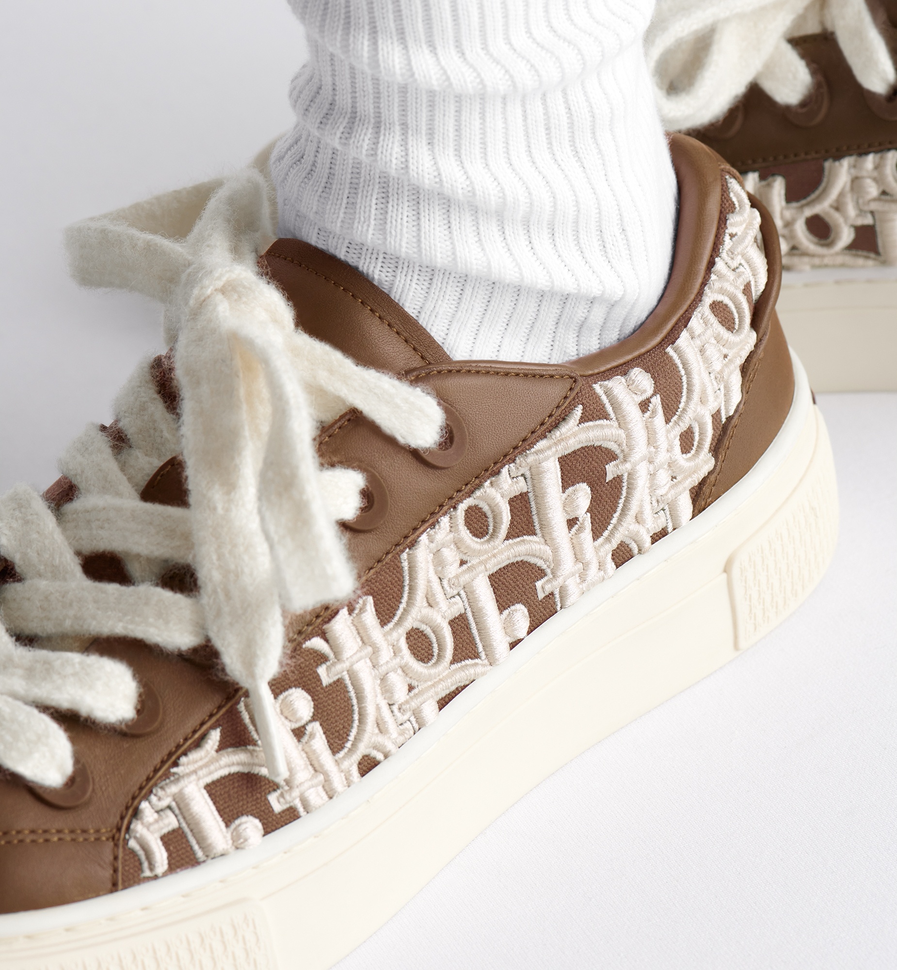 Dior B33 Spin Sneaker-limited And Numbered Edition In Brown