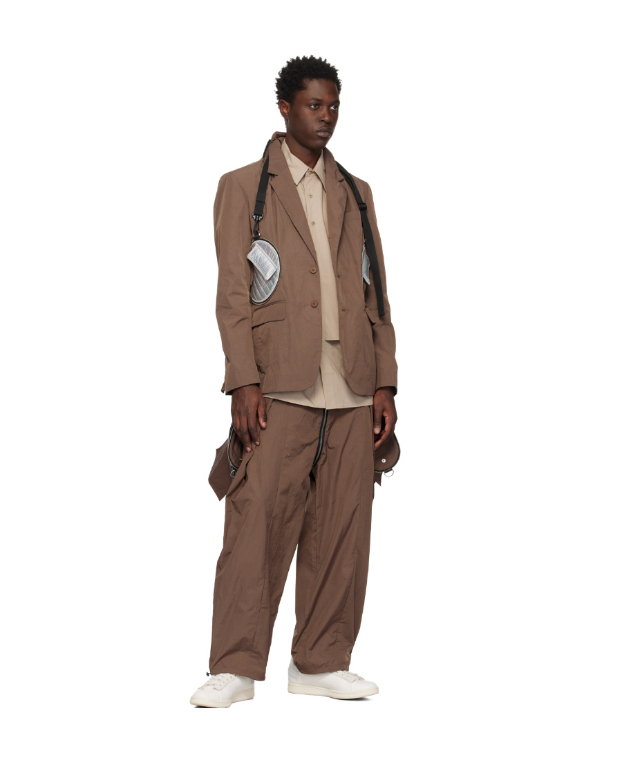 Craig Green Single-breasted Packable Blazer In Brown