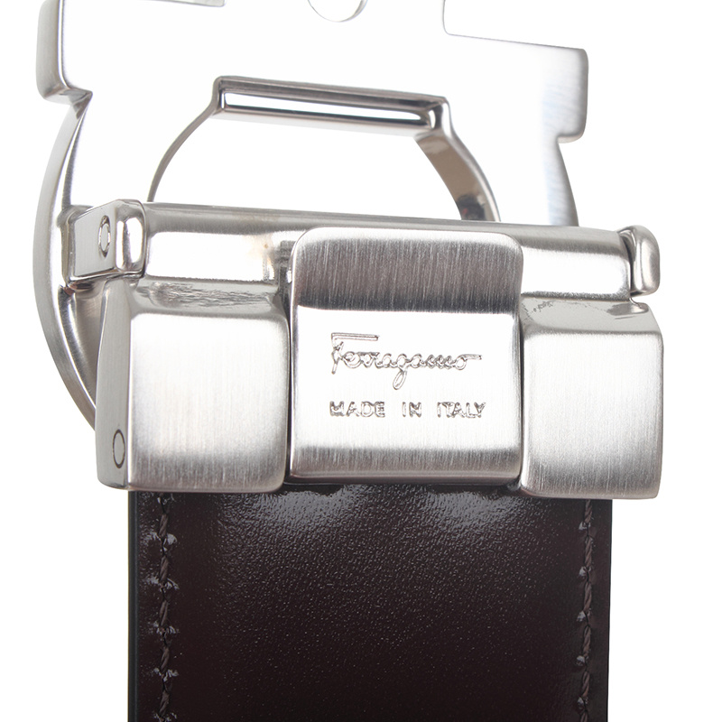 FERRAGAMO DOUBLE-SIDED LOGO BELT