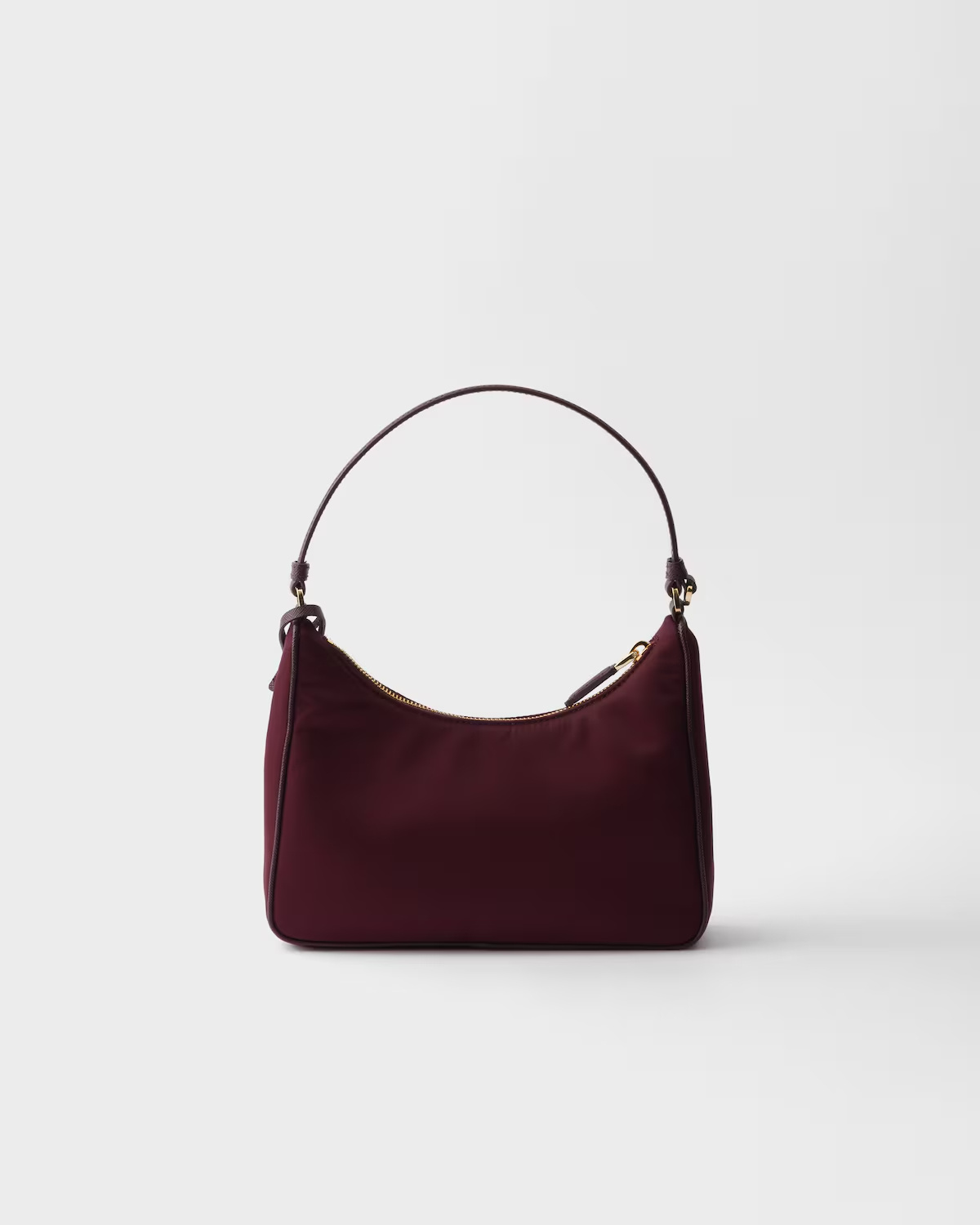 Prada Womens Burgundy Re-edition 2005 Mini Recycled-nylon And Leather Shoulder Bag In Black