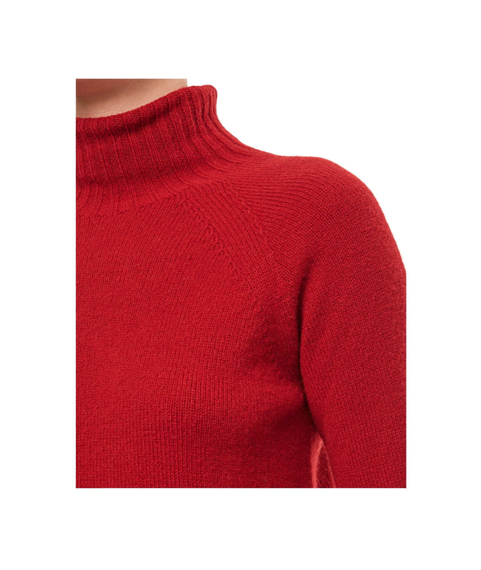 Drumohr Lamswool Turtleneck Sweater In Red
