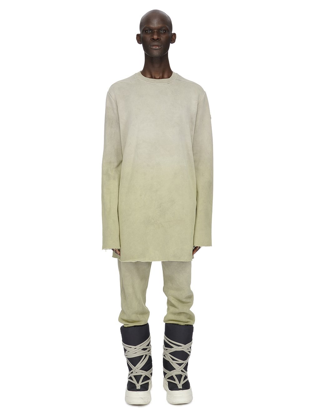 Moncler X Rick Owens Berlin Ombré Track Pants In Green