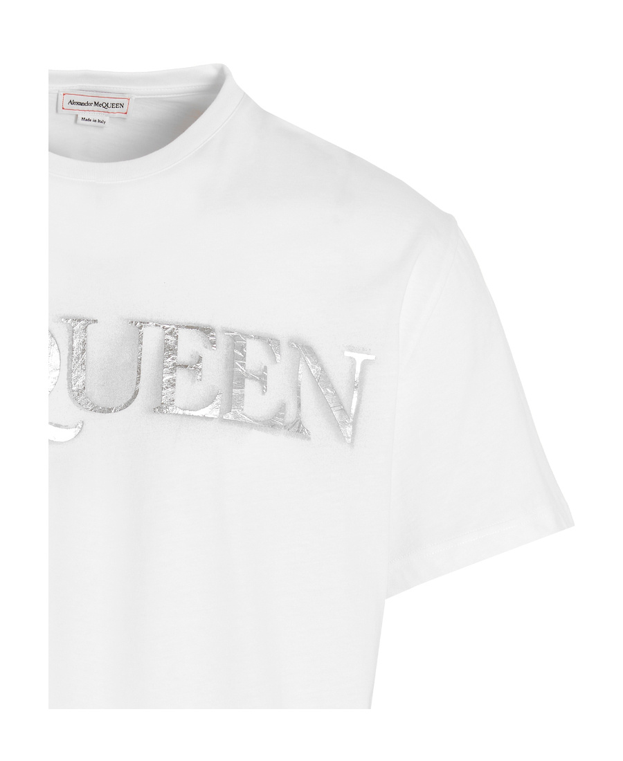 Alexander Mcqueen Logo-print T-shirt In White