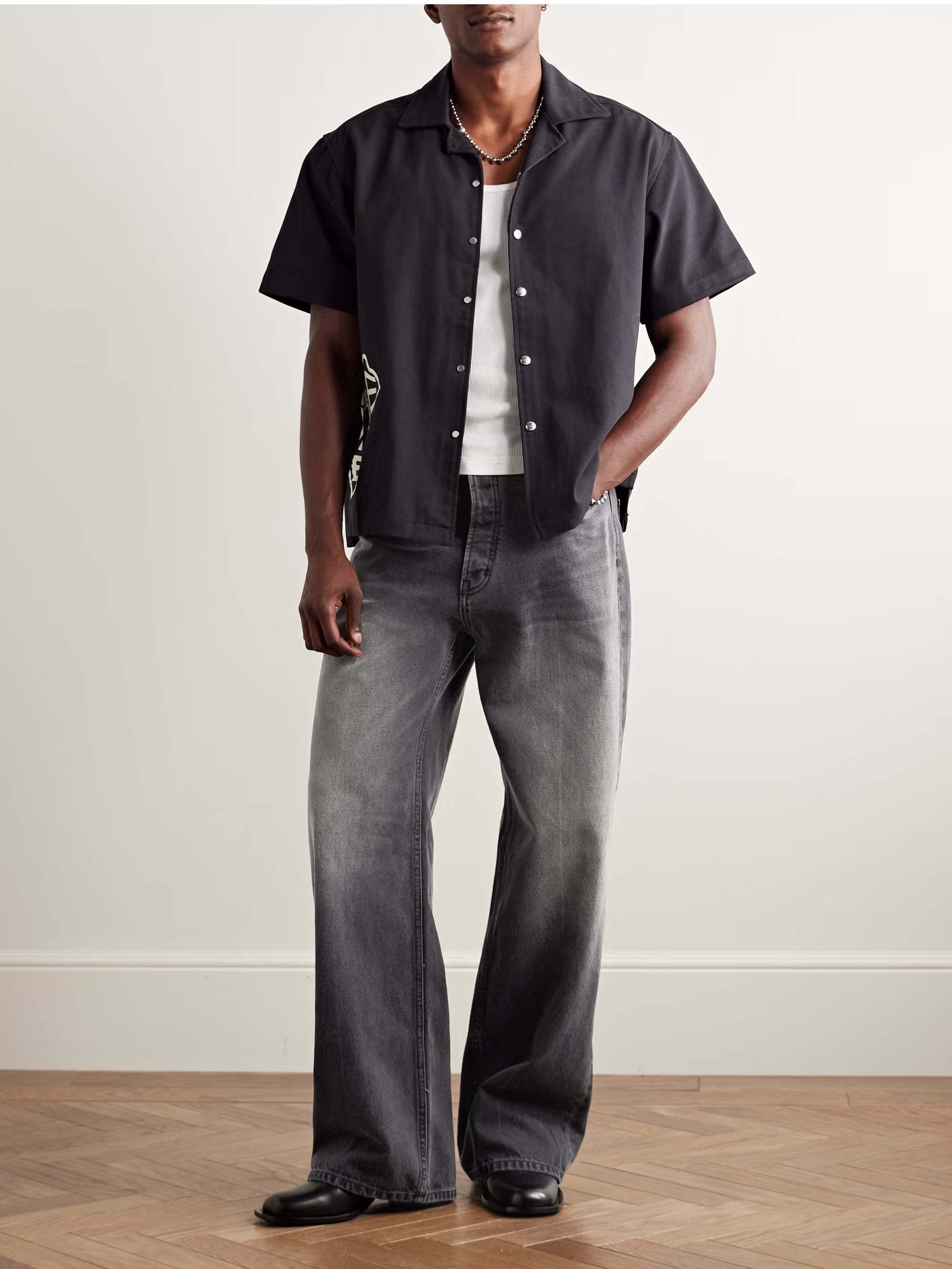 Rhude Belt-loop Jeans In Black