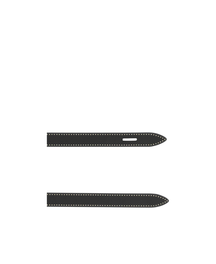 Isabel Marant Lecce Leather Belt In Black